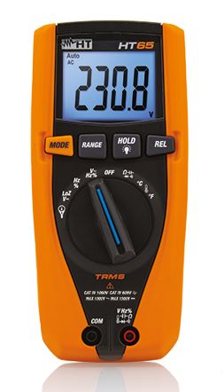 HT65 Digitales Multimeter (TRMS) für Spannungsmessungen bis 1500V DC