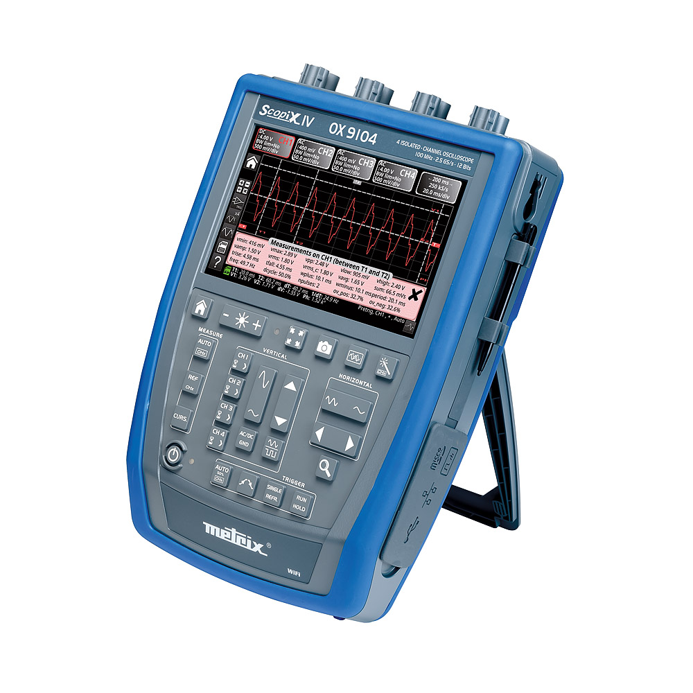 OX 9104 Tragbares Oszilloskop 4 x 100 MHz