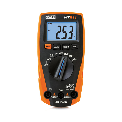 HT211 Kompaktes Multimeter mit Temperaturfunktion,  bis 1000V/10A