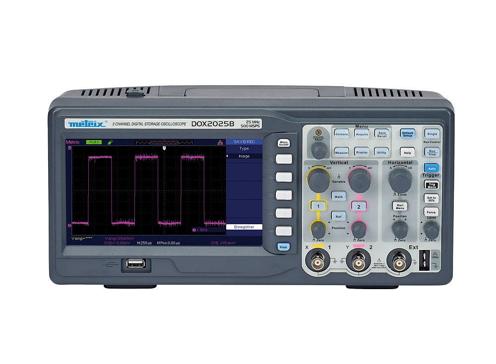 DOX 2025B Dig. Oszilloskop 2x25 MHz, Farbdisplay, USB, Ethernet 