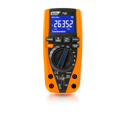 HT63 Digitales Multimeter TRMS, 4 stellige Anzeige, 6000/60000 Digits, Bargraph, CAT IV